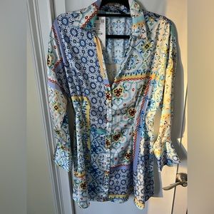 multicolor printed zara dress